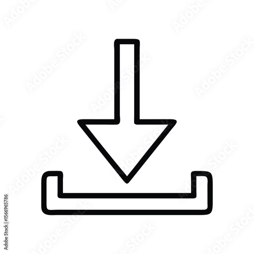 Downward Arrow Icon download symbol