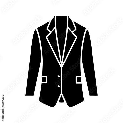 blazer icon silhouette on white background   (2).svg
