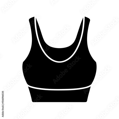crop top icon silhouette on white background.svg