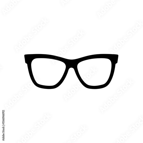 eyeglasses icon silhouette on white background (3).svg