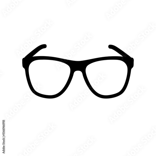eyeglasses icon silhouette on white background (2).svg