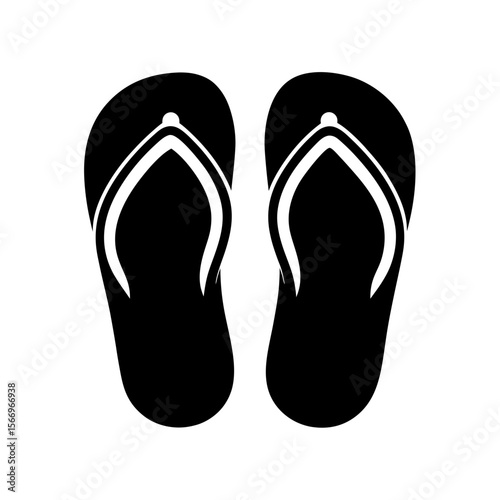 flip flops icon silhouette on white background (2).svg