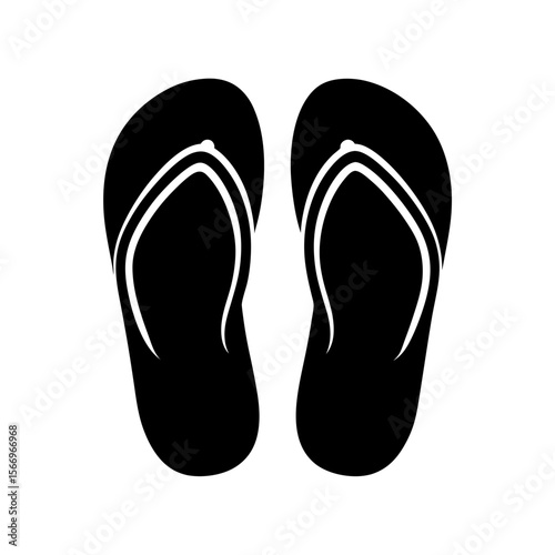 flip flops icon silhouette on white background (3).svg