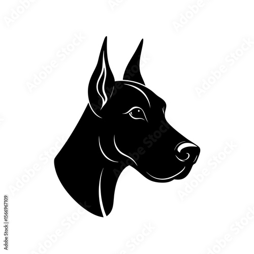 great dane head icon silhouette on white backgroun (2).svg
