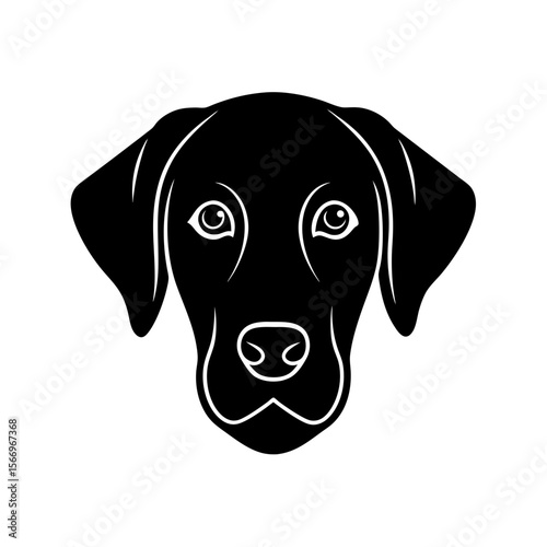 labrador retriever head icon silhouette on white b (1).svg