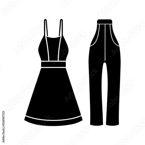 overalls icon silhouette on white background  bell.svg