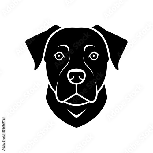 rottweiler head icon silhouette on white backgroun (2).svg