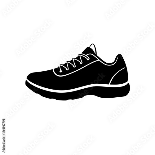 running shoes icon silhouette on white background  (1).svg