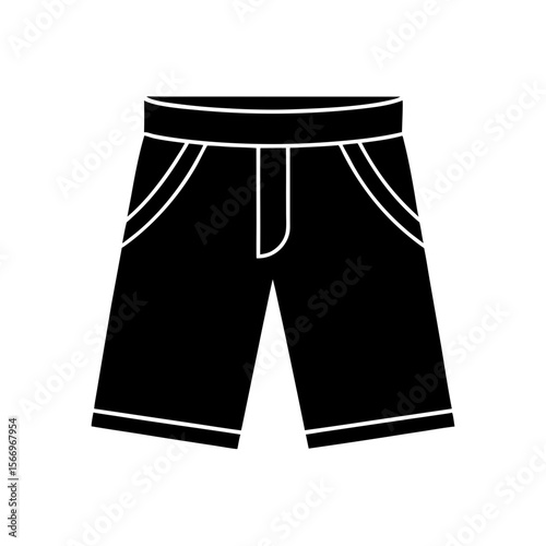 shorts icon silhouette on white background   (1).svg