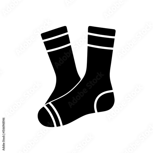 socks icon silhouette on white background (2).svg