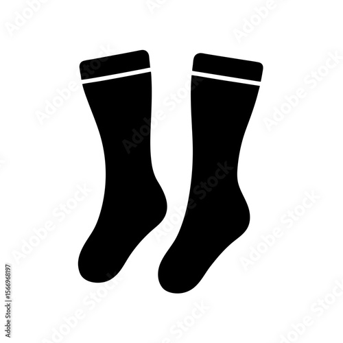stockings icon silhouette on white background.svg