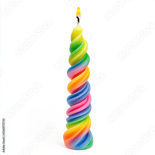 colorful birthday candles