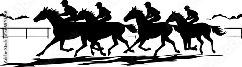 Mountain Ridershorse riding, mountain vector bundle