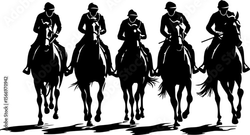 Mountain Ridershorse riding, mountain vector bundle