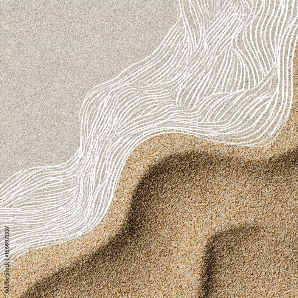 Obraz premium Abstract sand waves