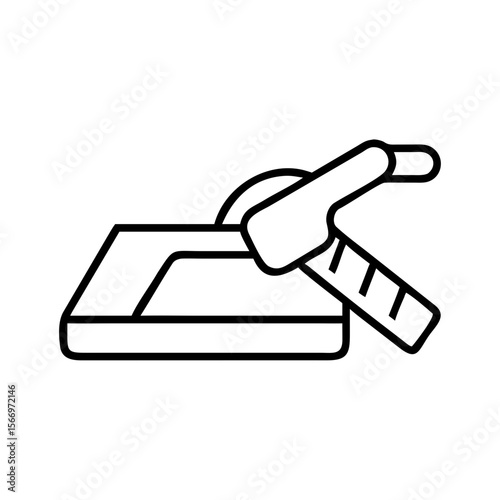 Tile cutter with handle for precise cutting of tiles  