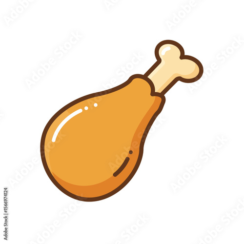 A fried chicken drumstick icon