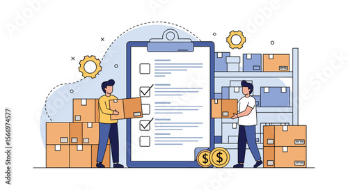 Warehouse inventory management system for efficient stock control and order fulfillment operations