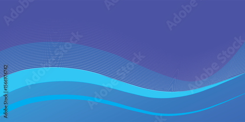 Captivating azure gradient background with undulating lines, creating a tranquil sea-like atmosphere suitable for a wide range of professional and creative projects