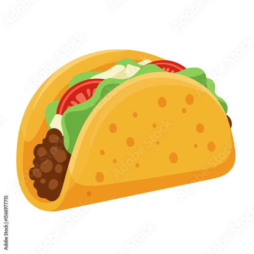 A hard-shell taco with simple fillings