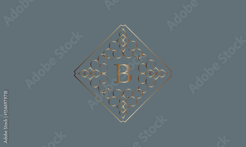 Wallpaper Mural Luxury logos with monogram letter B in the center. Premium monogram. Elegant design for business, company logo, restaurant, heraldry, hotel, boutique. Torontodigital.ca