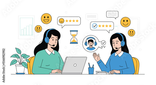 Customer service excellence analyzing feedback for improved user experience and support satisfaction levels