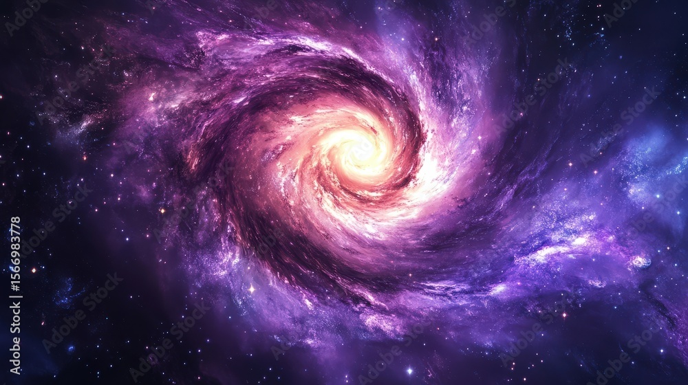 A stunning galaxy swirl filled with vibrant purple hues and bright stars, capturing the endless beauty of the cosmos. A stunning galaxy swirl filled with vibrant purple hues and bright stars, capturing the endless beauty of the cosmos.