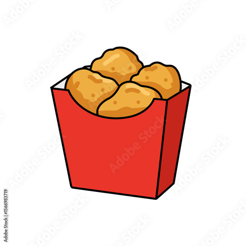 A small box of chicken nuggets icon