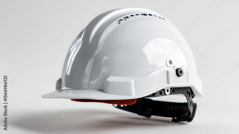 Fototapeta premium Safety Construction Helmet Isolated on Clean Background
