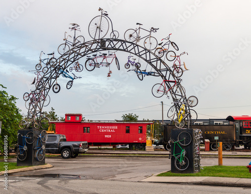 Bike Arch and Train