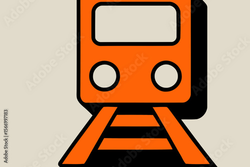 Illustration of nine orange icons including a trumpet briefcase clipboard browser train cursor and robot