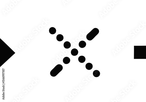 Collection of various black arrow shapes and circular arrows isolated on a white background design set