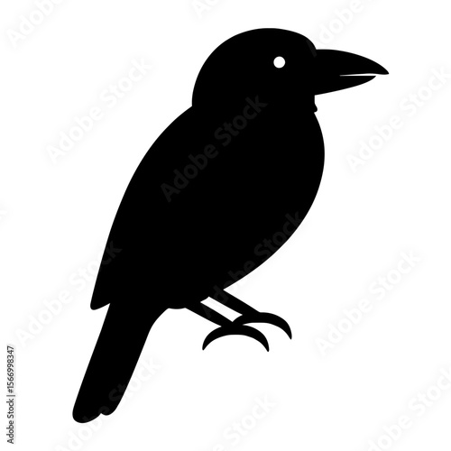 Design a black silhouette of a Barbet white background clean vector shape