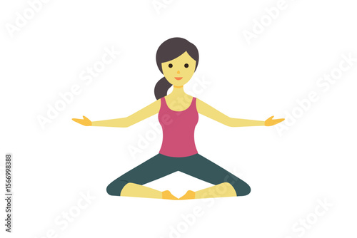 -young-woman-practicing-doing-yoga-pose-on-white-b.eps