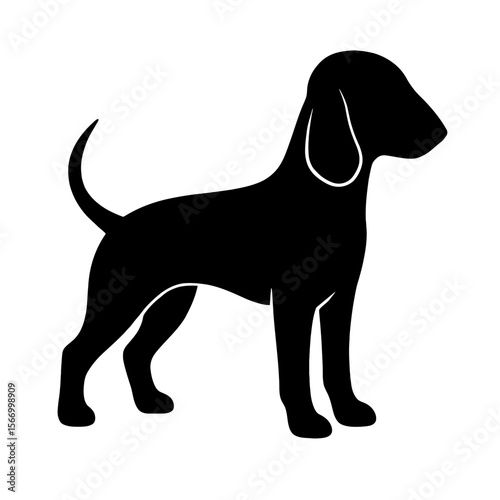 Design a black silhouette of a Bedlington Terrier white background clean vector shape