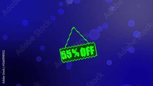 discount, 55% off, animated, discount banner, discount icon, discount label, icon, isolated, label, market, marketing, marketing tag, offer super sale..