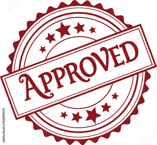 approved stamp. red round grunge vintage approved sign