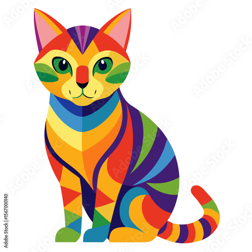 vector illustration of a cat