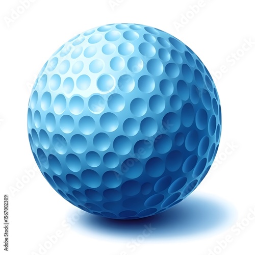 Vector golf ball on white background
