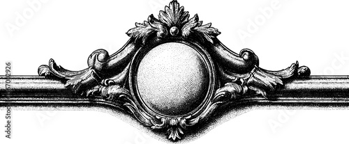 Ornate wall mirror with gilded frame and floral design for home decor