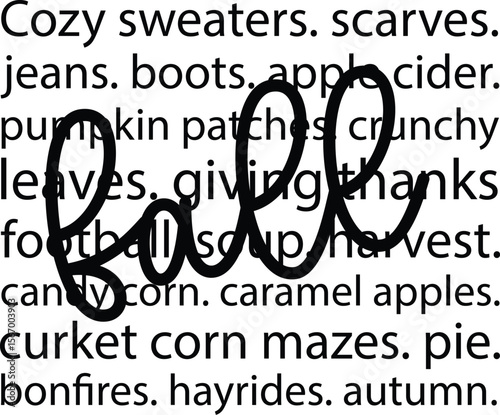 Fall Words Svg,Cozy Sweaters,Scarves SVG
