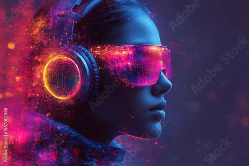 Wallpaper Mural Neon Dreamscape Immersive Music Experience Torontodigital.ca