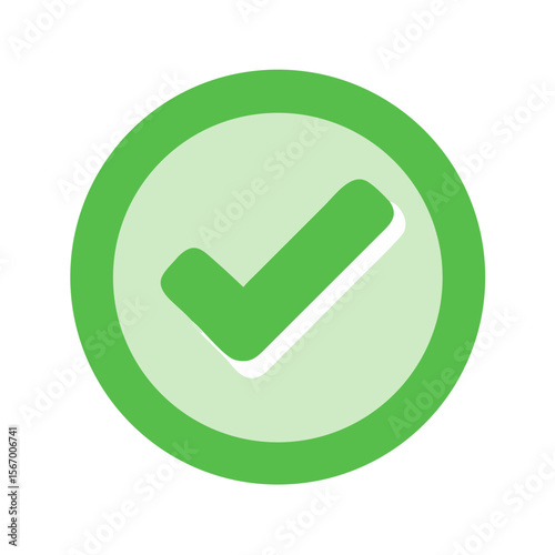 Green Check Mark PNG Icon – Transparent Background Tick Symbol for Web, UI, and App Design

