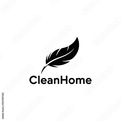 Home cleaning logo vector design
