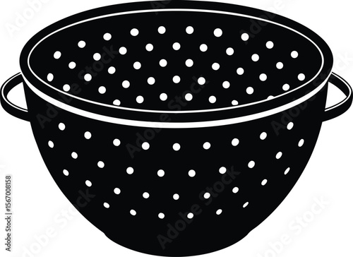 colander on white background.eps