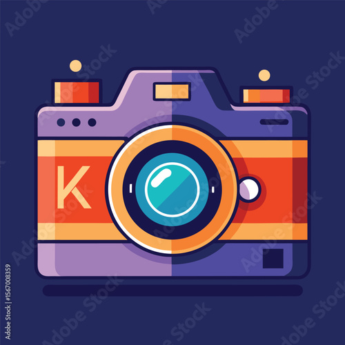 Flat Cartoon Film Camera for Children’s Media Use