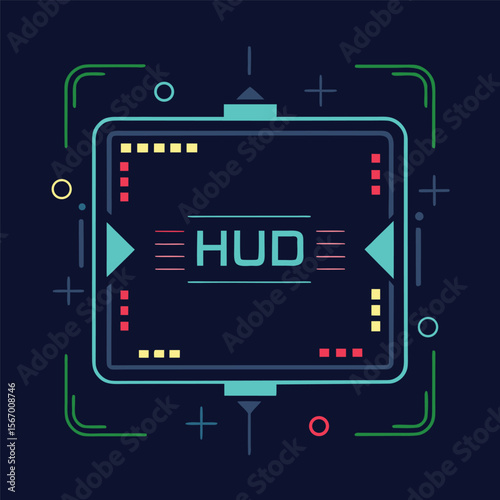 Overlay design of camera HUD screen