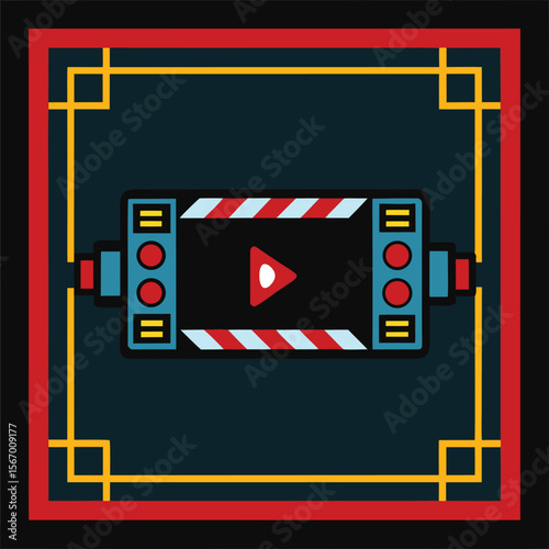 Video recording layout with frame corners