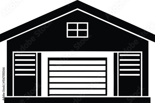 garage on white background.eps