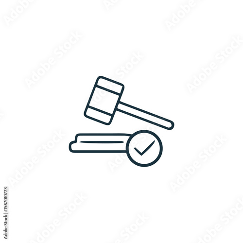 Simple concept icon about regulation. Contains icons such as compliance, guidelines, rules, laws, and more, can be used for web and Vector applications.